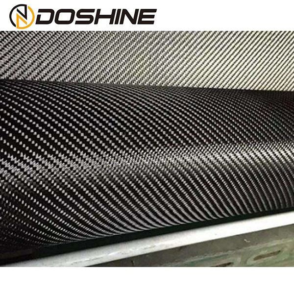 Çift Yönlü 12k480g Düz Siyah Karbon Fiber Kumaş